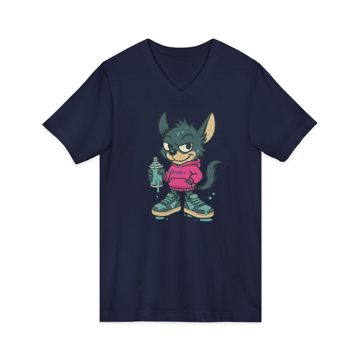 Judgey-y Unisex Jersey Short Sleeve V-Neck Tee