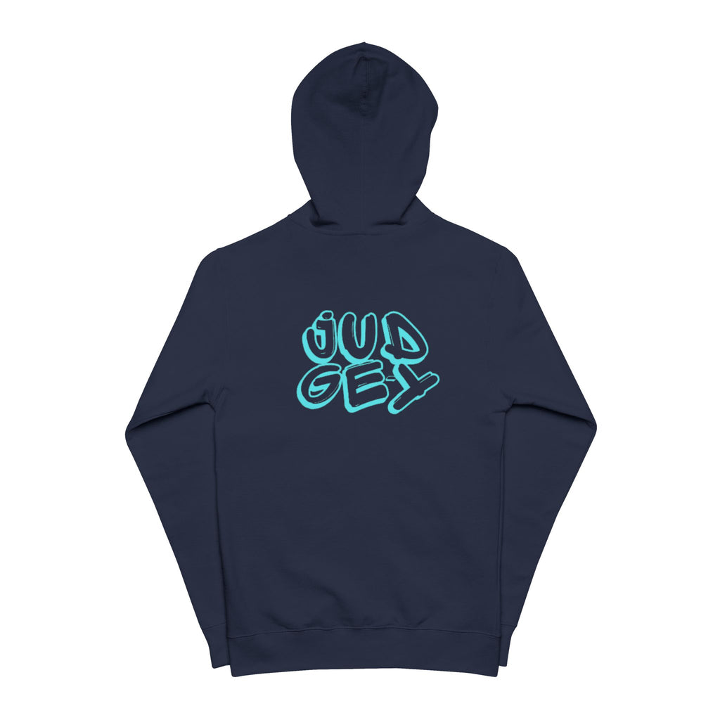 Judge-y Tag Unisex Fleece Zip Up Hoodie