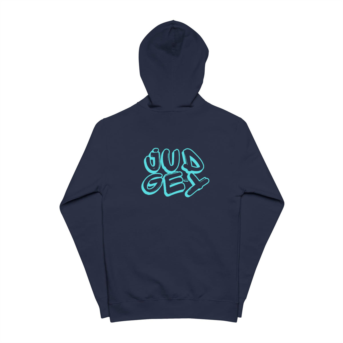 Judge-y Tag Unisex Fleece Zip Up Hoodie
