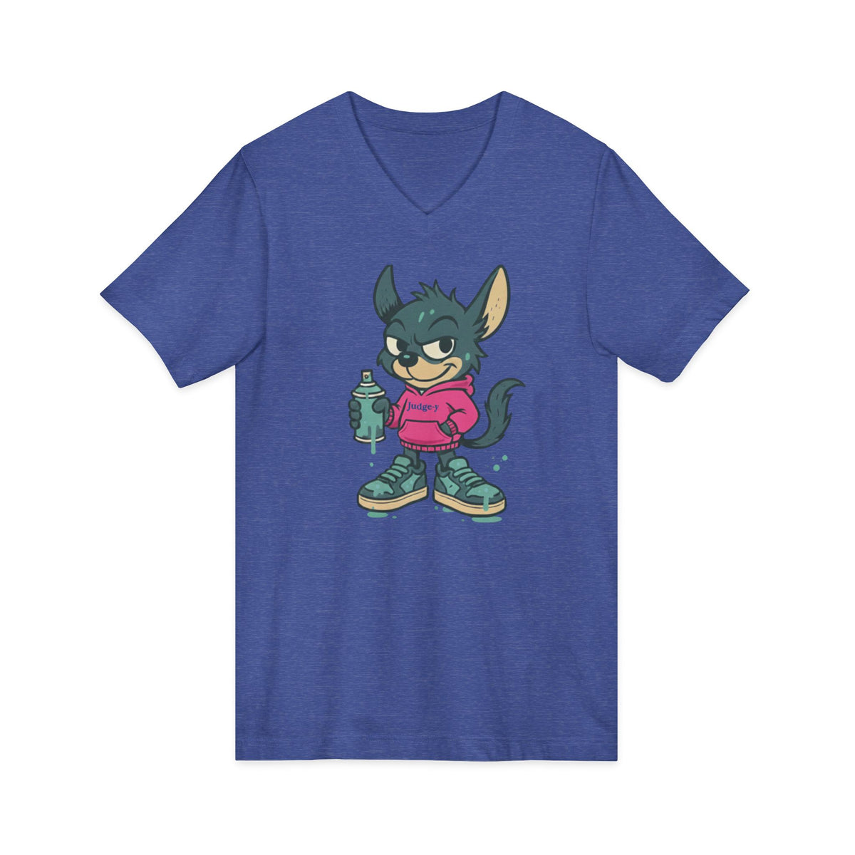 Judgey-y Unisex Jersey Short Sleeve V-Neck Tee