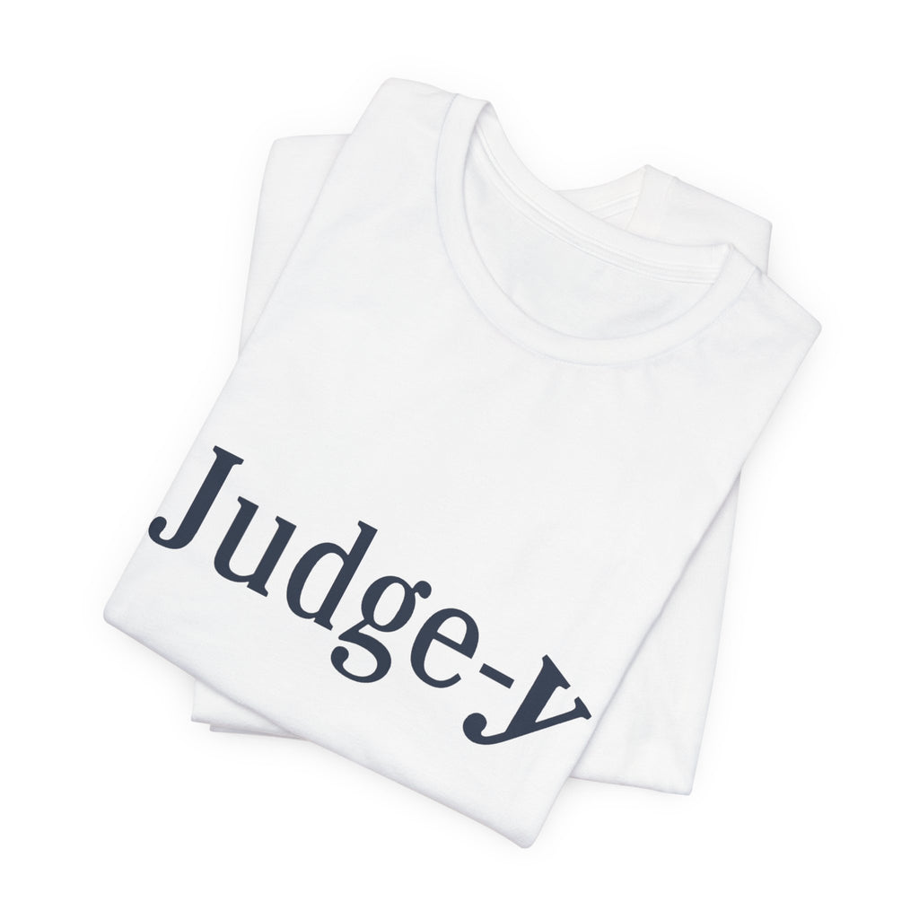 Judge-y Logo Unisex Jersey Short Sleeve Tee