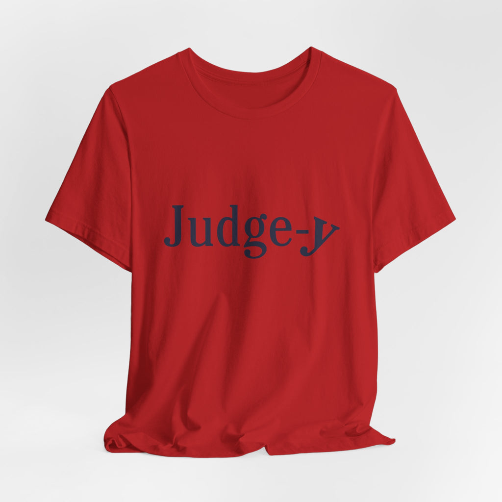 Judge-y Logo Unisex Jersey Short Sleeve Tee