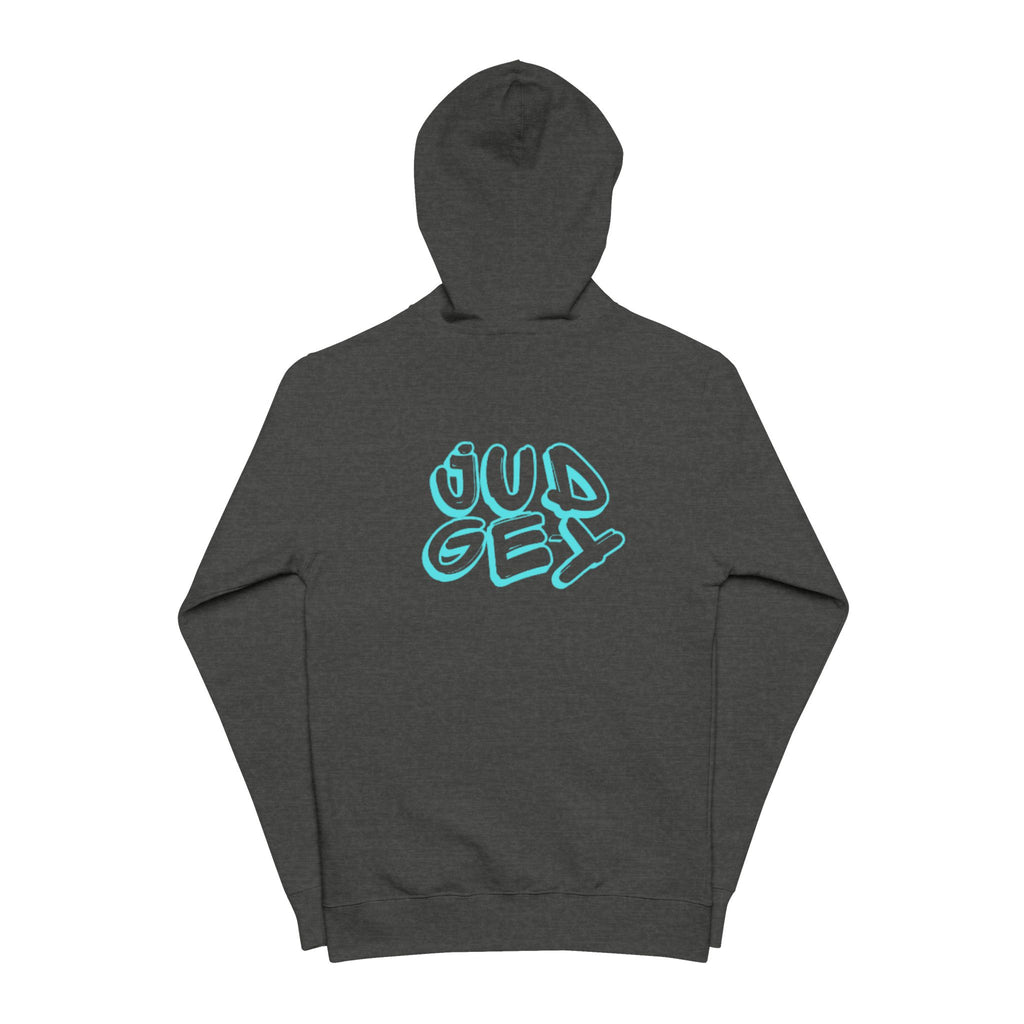 Judge-y Tag Unisex Fleece Zip Up Hoodie