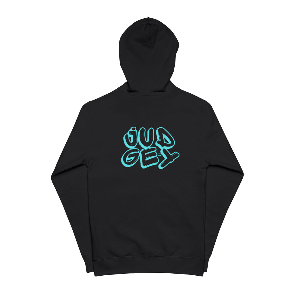 Judge-y Tag Unisex Fleece Zip Up Hoodie
