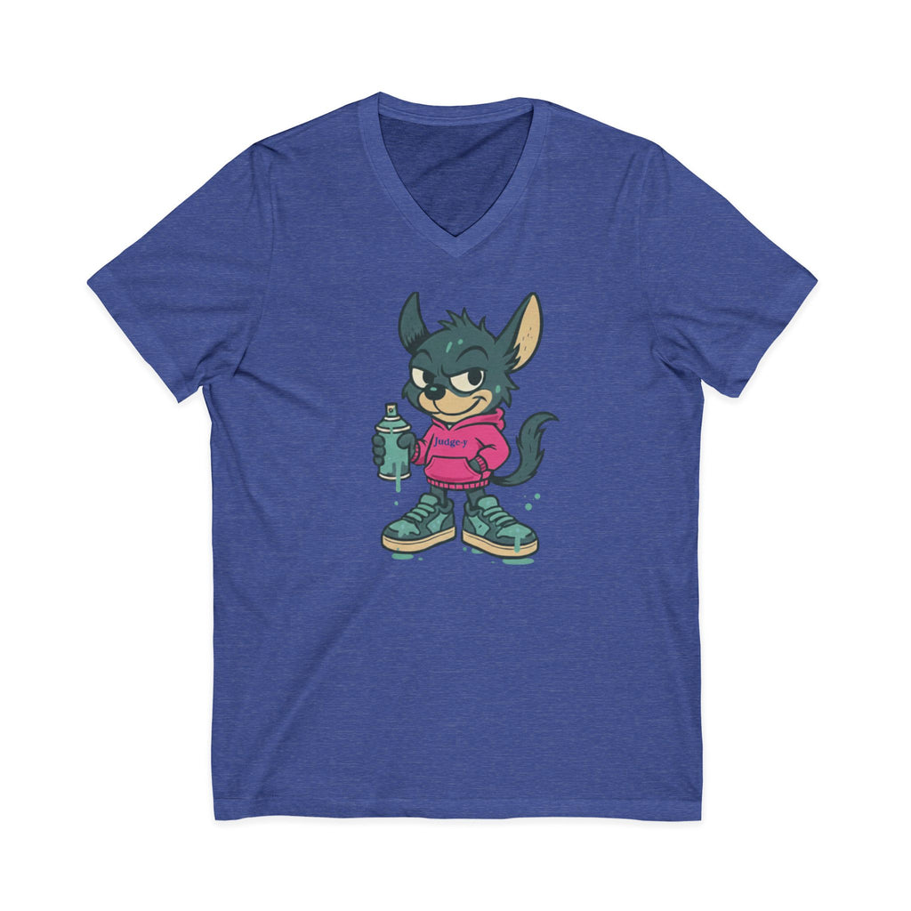 Judgey-y Unisex Jersey Short Sleeve V-Neck Tee