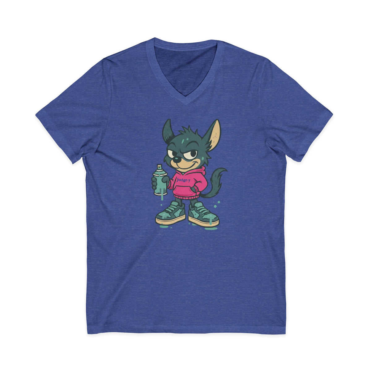 Judgey-y Unisex Jersey Short Sleeve V-Neck Tee