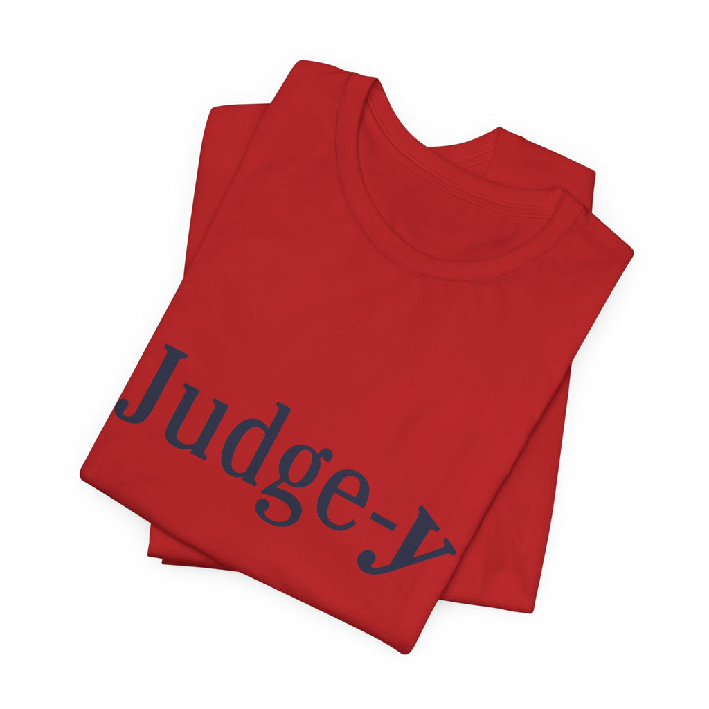 Judge-y Logo Unisex Jersey Short Sleeve Tee